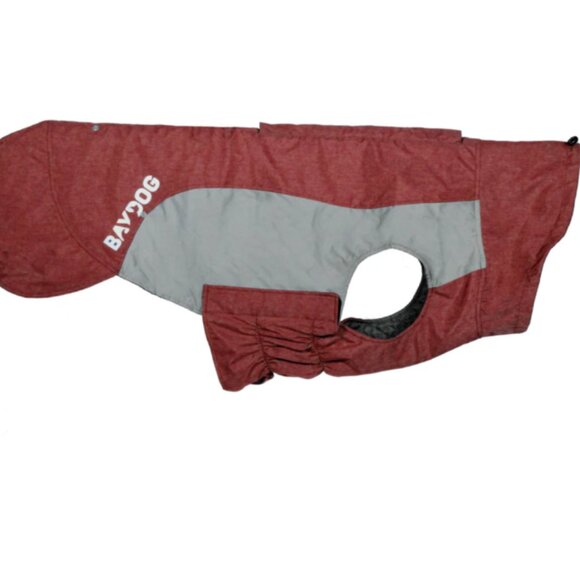 NWT $45 BAYDOG GLACIER BAY WINTER FALL DOG COAT JACKET VEST Red Gray XS - Picture 2 of 3